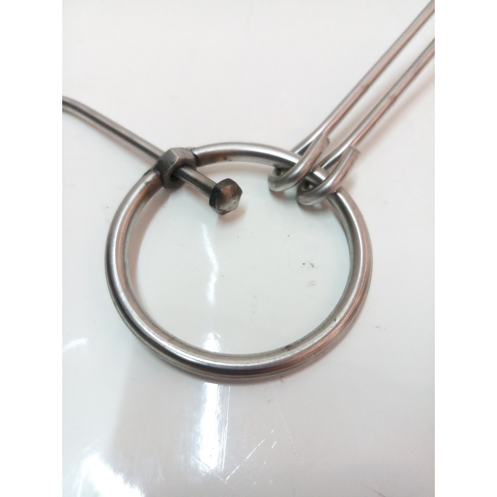 COMBO 10 MÓC QUAY THỊT INOX 4LY LỚN DÀI 30CM+1 MÓC CÁN CẦM INOX.