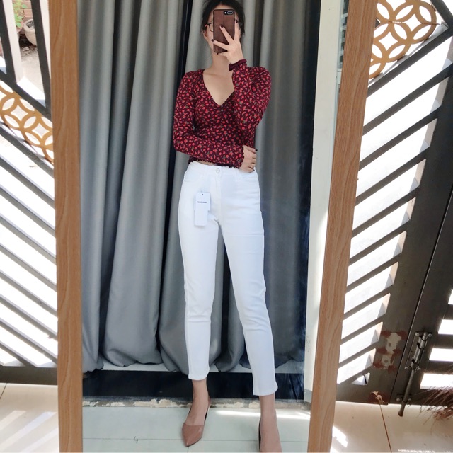 Quần jean trắng ASOS