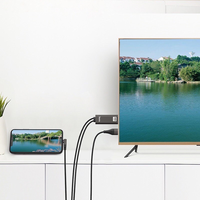 Cáp chuyển đổi IPsang Hdmi 1080P HD Hoco UA14 dài 2m