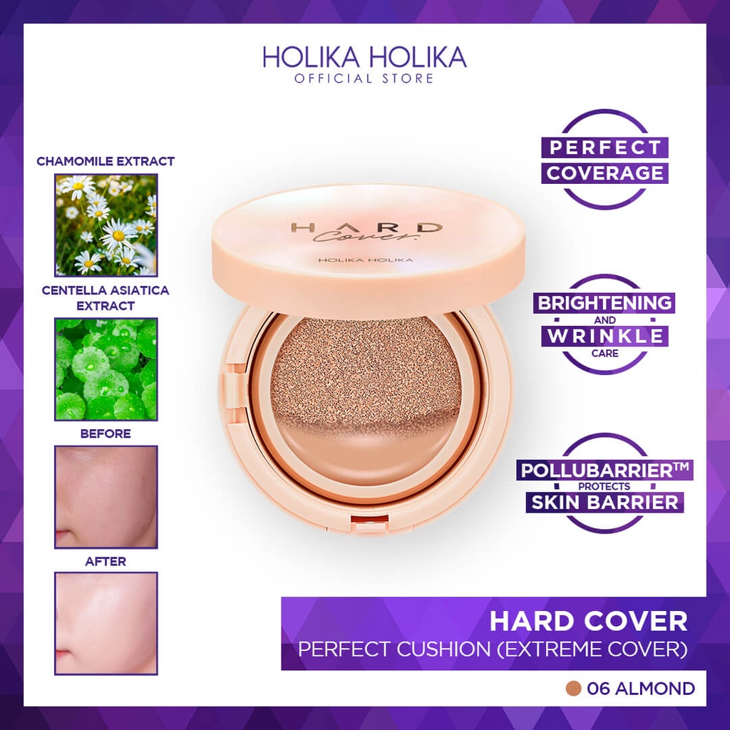 HOLIKA HOLIKA Phấn nước Holica Holica vỏ cứng EX - 06 chất lượng cao