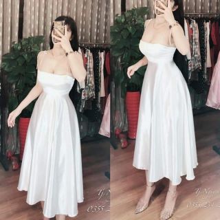 Đầm xòe 2 dây cột nô