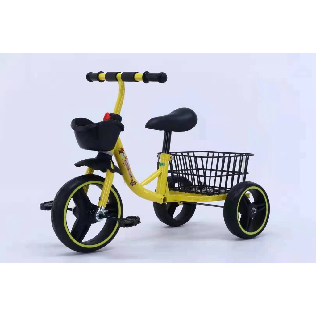 Xe đạp 3 bánh trẻ em có đệm và giỏ sau 6611