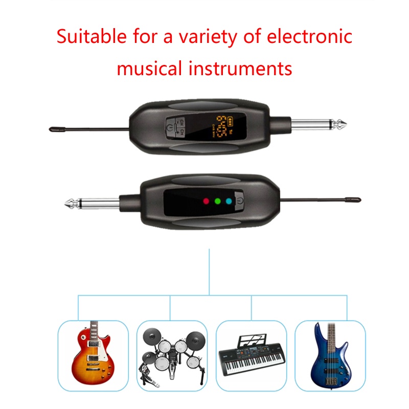 Bộ Thu Phát Tín Hiệu Đàn Guitar Không Dây Tích Hợp Pin 500mAh