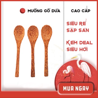 Muỗng gỗ dừa, thìa gỗ [RẺ SẬP SÀN] QUÊ MỘT CỤC