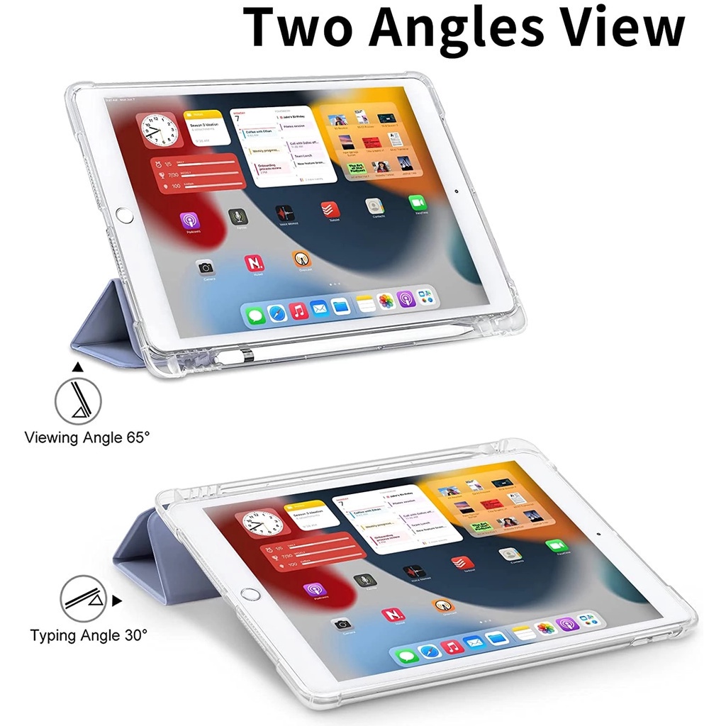 Bao Da PU Máy Tính Bảng Nắp Lật Gấp Làm Ba Có Ngăn Đựng Bút Cho Lenovo Pad 2022 10.6 Tab M10 Plus Tab P11 Pro P11 Plus