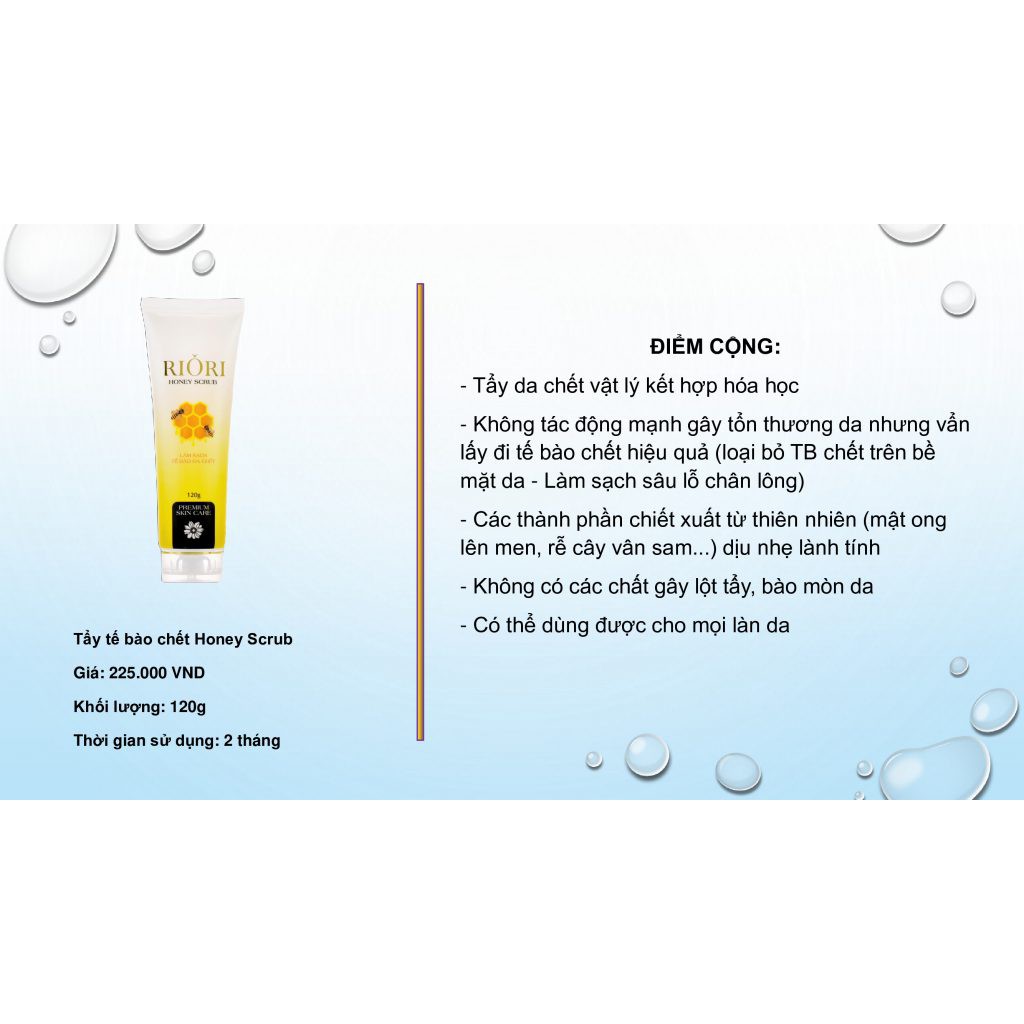 TẨY TẾ BÀO CHẾT RIORI HONEY SCRUB 120 gr