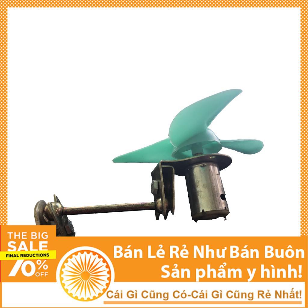 Cánh Quạt Con Cóc Mini 11Cm 3 Cánh Xanh