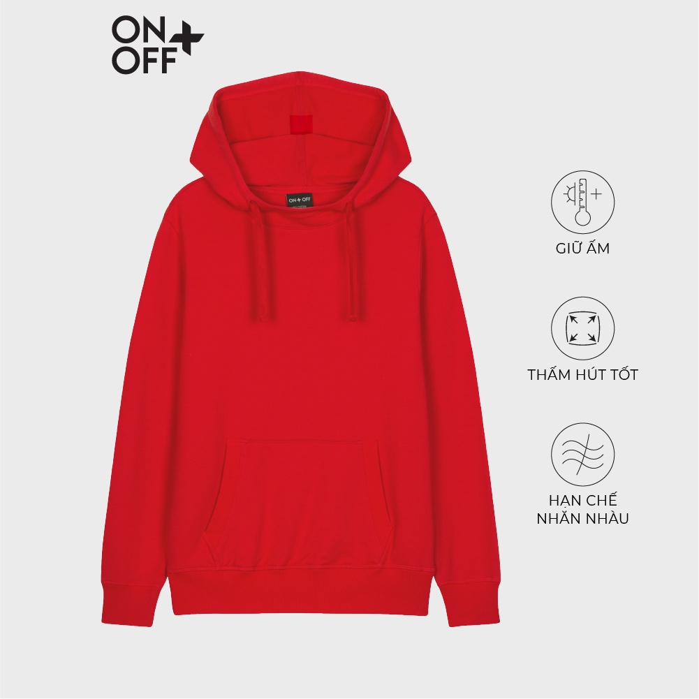 Áo nỉ hoodie nữ ONOFF dòng Active Casual mềm mại, giữ ấm tốt - H16TH20088