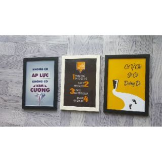 Khung Ảnh Treo Tường Tạo Động Lực Tặng Kèm Ảnh   Size A4