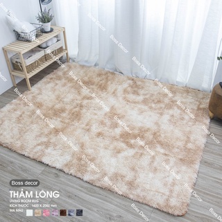 Thảm lông nhiều màu dùng trang trí nhà cửa Boss Decor