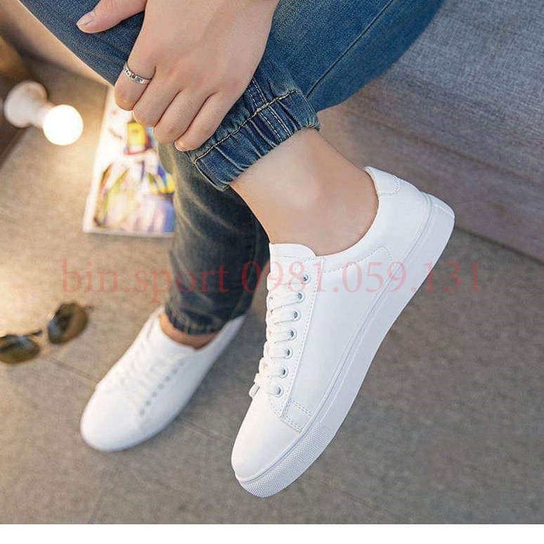 ( GIÀY NAM TRẮNG) GIÀY THỂ THAO NAM DA ĐẸP, ĐẾ BỀN, GIÁ ƯU ĐÃI | BigBuy360 - bigbuy360.vn