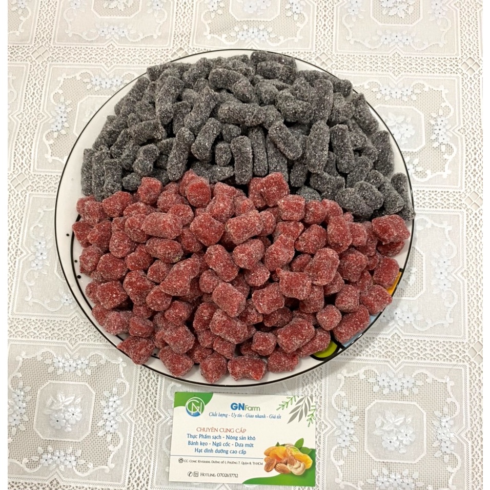 Kẹo Dâu Tây Mix Kẹo Dâu Tằm Siêu Ngon Đặc Sản Đà Lạt - 500g