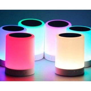 Loa Bluetooth Không Dây Y2 Kiêm Đèn Ngủ Cảm Ứng Đổi Màu Linh Hoạt

