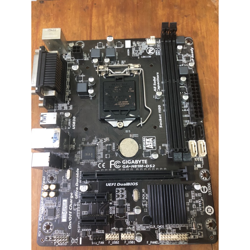 Mainboard Gigabyte H81M - DS2 hàng thanh lý nét nguyên zin BH 1 tháng