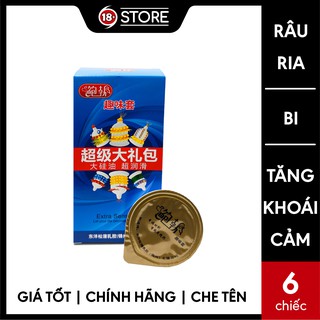 Bao cao su runbo gân, gai, bi hộp 6 chiếc
