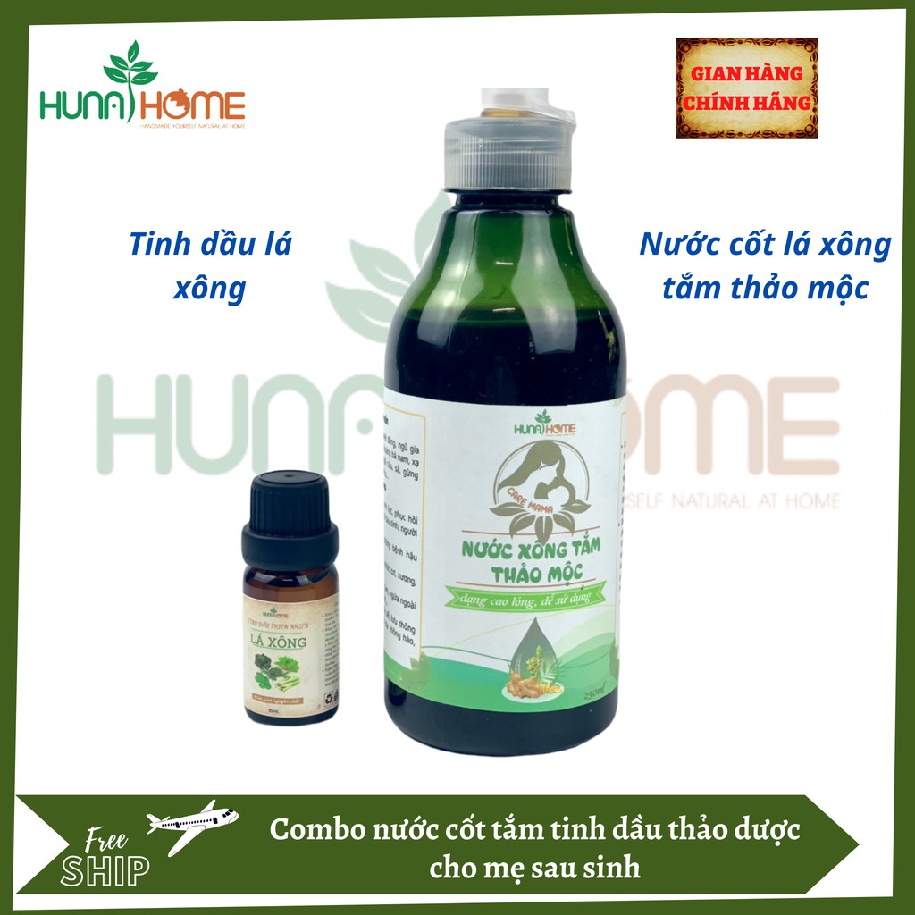 Tinh dầu lá xông - Nước xông tắm cho mẹ sau sinh