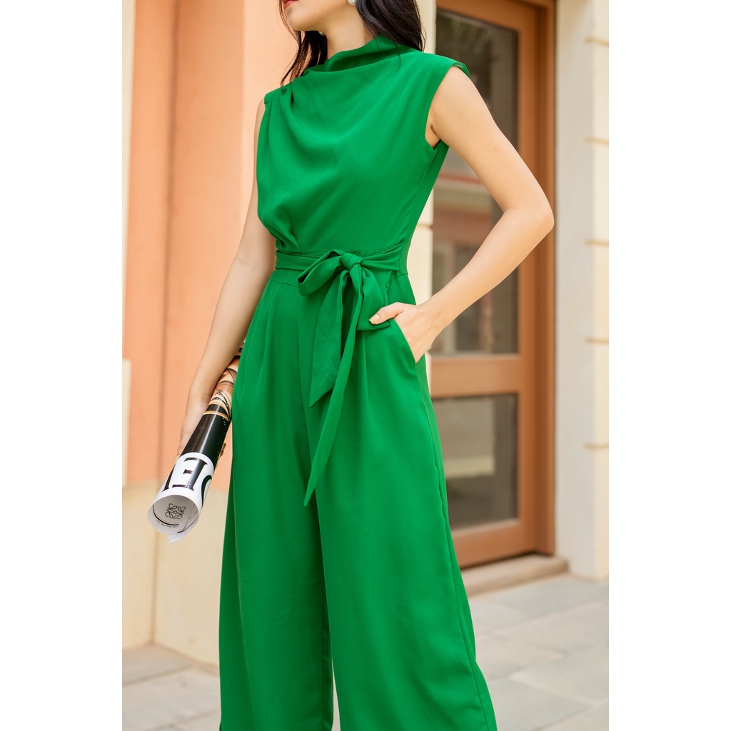 Jumpsuit dài sát nách cột eo SJ891 - Phong Cách SAIGON