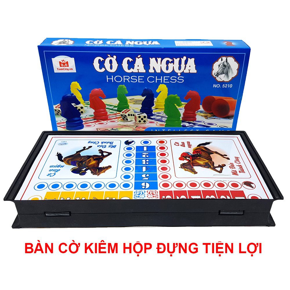 Bộ Đồ Chơi Cờ Cá Ngựa Nam Châm Cỡ Đại 38x38cm Có Hộp Đựng - Đỗ Gia