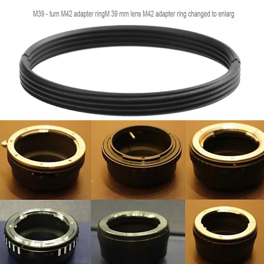 [tmys] High Precision Metal M39 to M42 Screw Lens Mount Adapter Step Up Ring