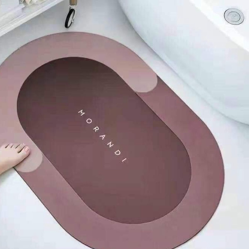 Thảm lau chùi chân Silicon thấm hút cho nhà tắm chống trượt êm ái