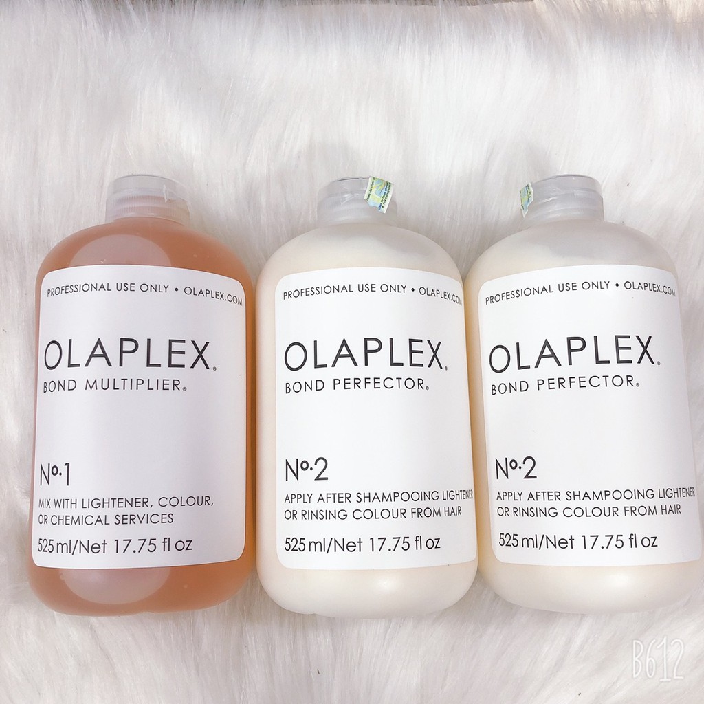 BỘ PHỤC HỒI  OLAPLEX NO1 VÀ NO2 DUNG TÍCH 525ML X 3 LIỆU TRÌNH CHUYÊN NGHIỆP - KẾT NỐI VÀ TĂNG CƯỜNG LIÊN KẾT TÓC