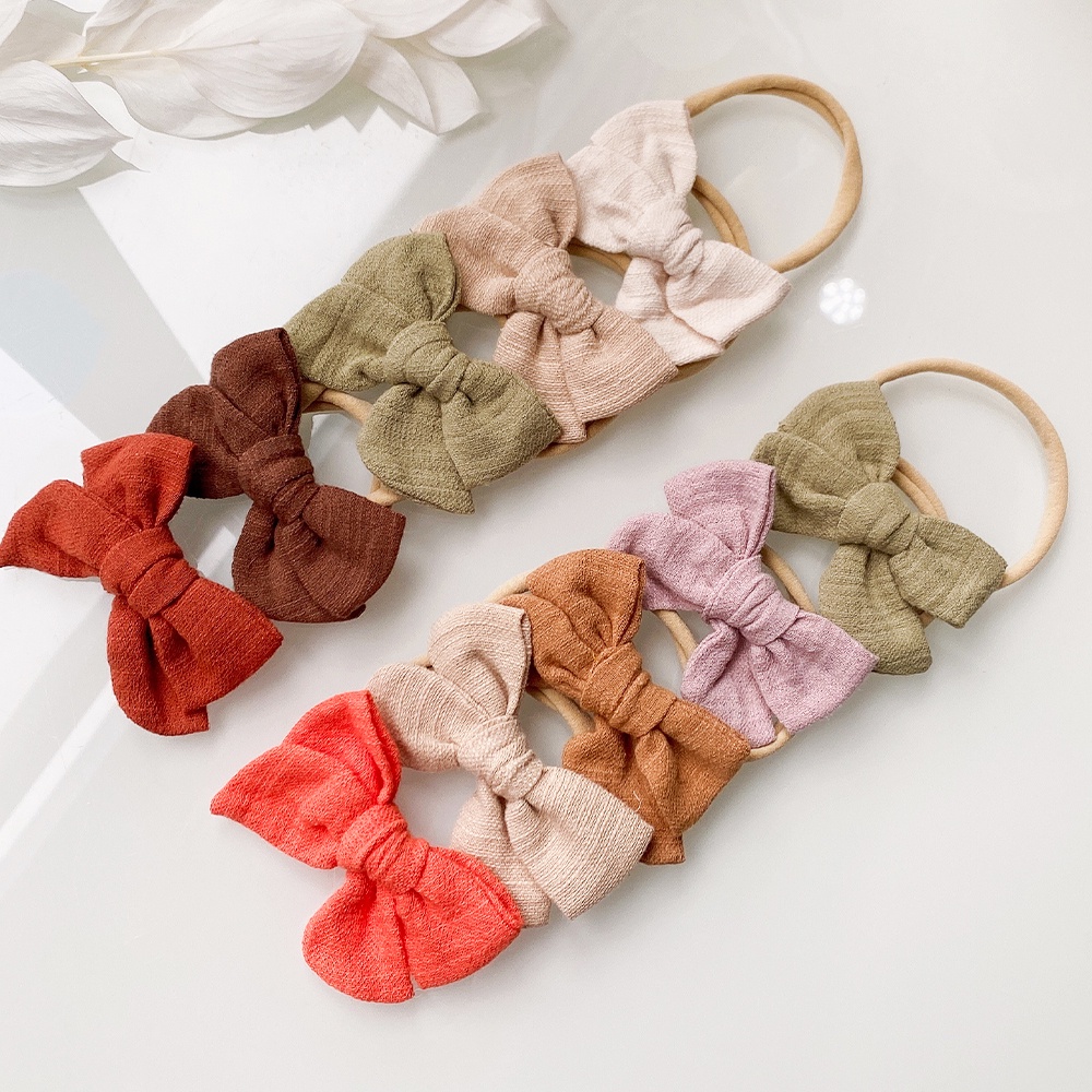 Set 5 băng đô nơ KIDSBOWS nhiều màu sắc cho bé gái