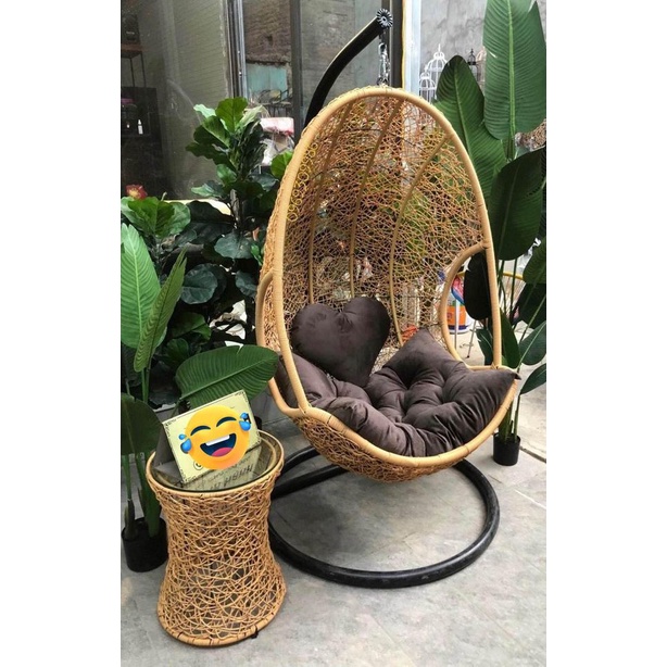 Xích Đu Đơn Giọt Nước, Chịu Trọng Lượng 250Kg ,Nệm Nhiều Màu, Trang Trí Phòng Khách, Phòng Ngủ, Sân Vườn, Ngoài Trời