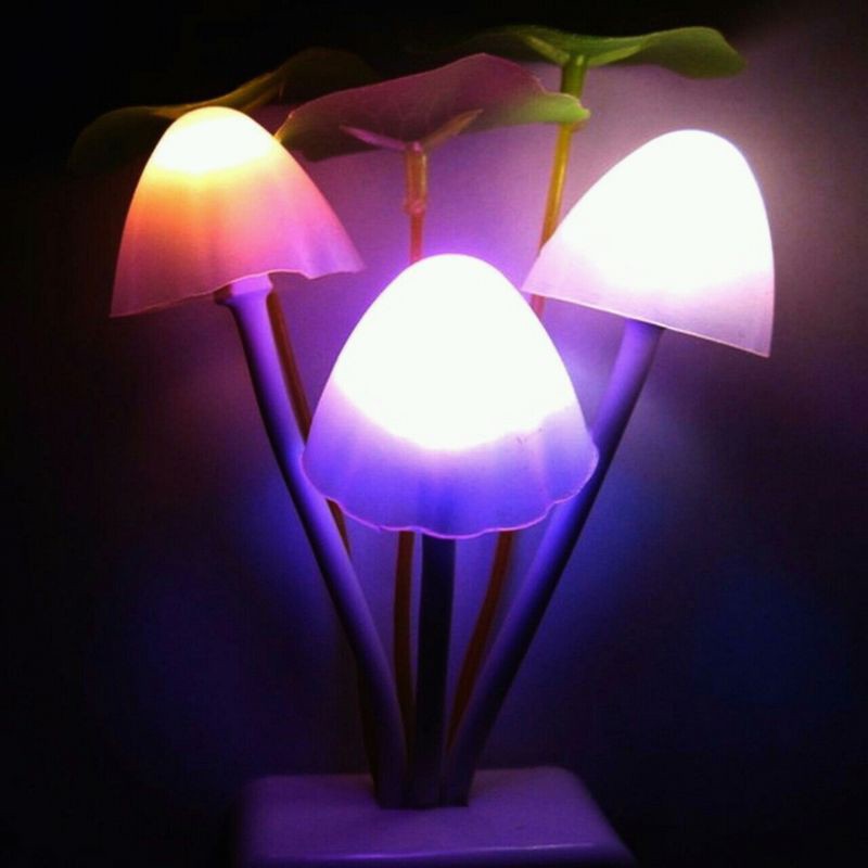 Đèn Ngủ Cảm Ứng Ánh Sáng Hình Nấm, Đèn Đổi Màu Sắc Dùng Trang Trí Phòng Ngủ - MTDDT
