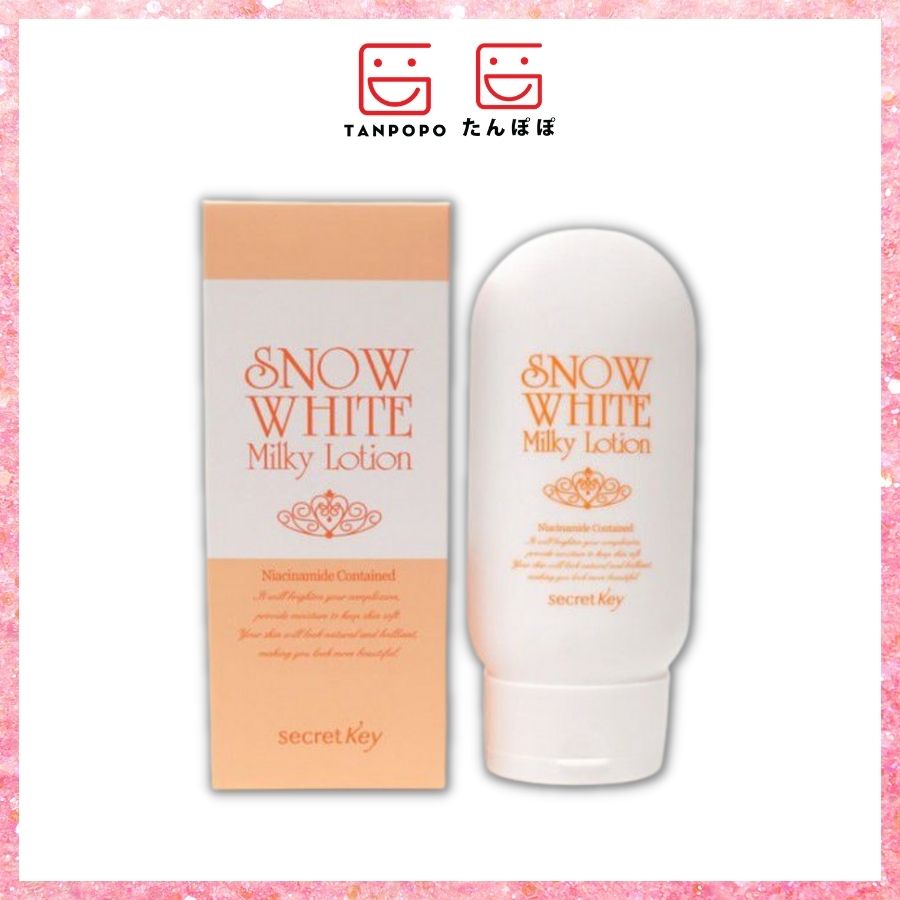 [Có sẵn] Sữa Dưỡng Thể Trắng Da Secret Key Snow White Milky Lotion 120g