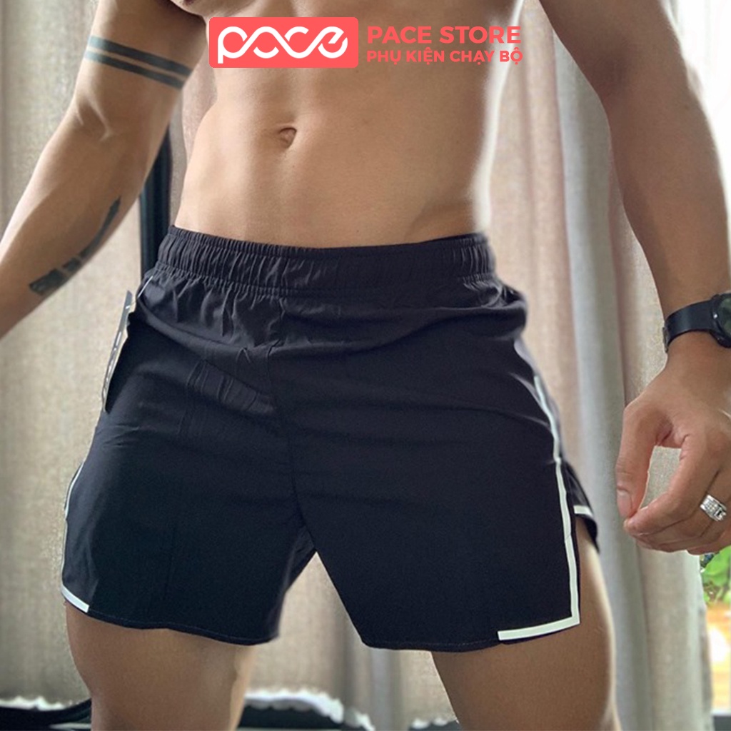 Quần tập gym nam quần đùi tập gym nam PACE Fit thoáng mát siêu bền phản quang thời trang