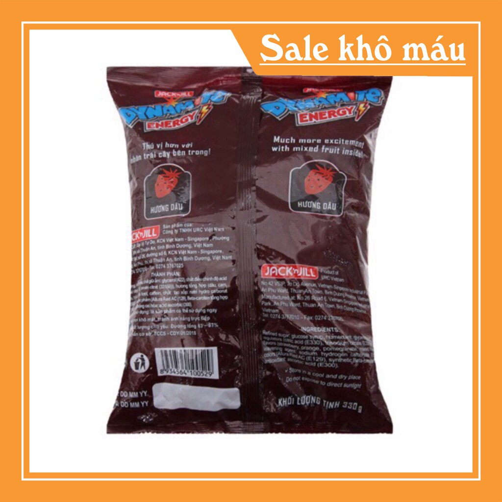 Kẹo ngậm hương dâu nhân trái cây Dynamite