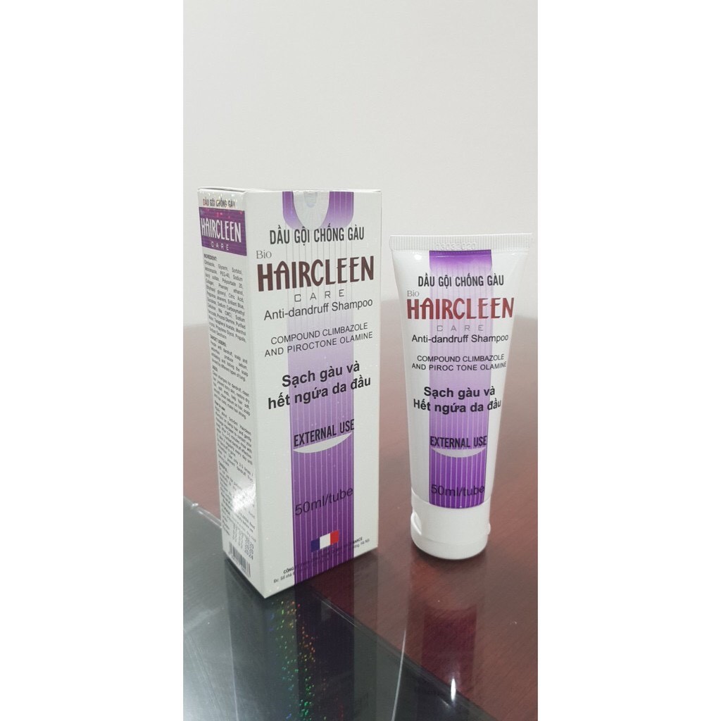 Dầu gội HAIRCLEEN 50ml diệt gầu và giảm ngứa da đầu