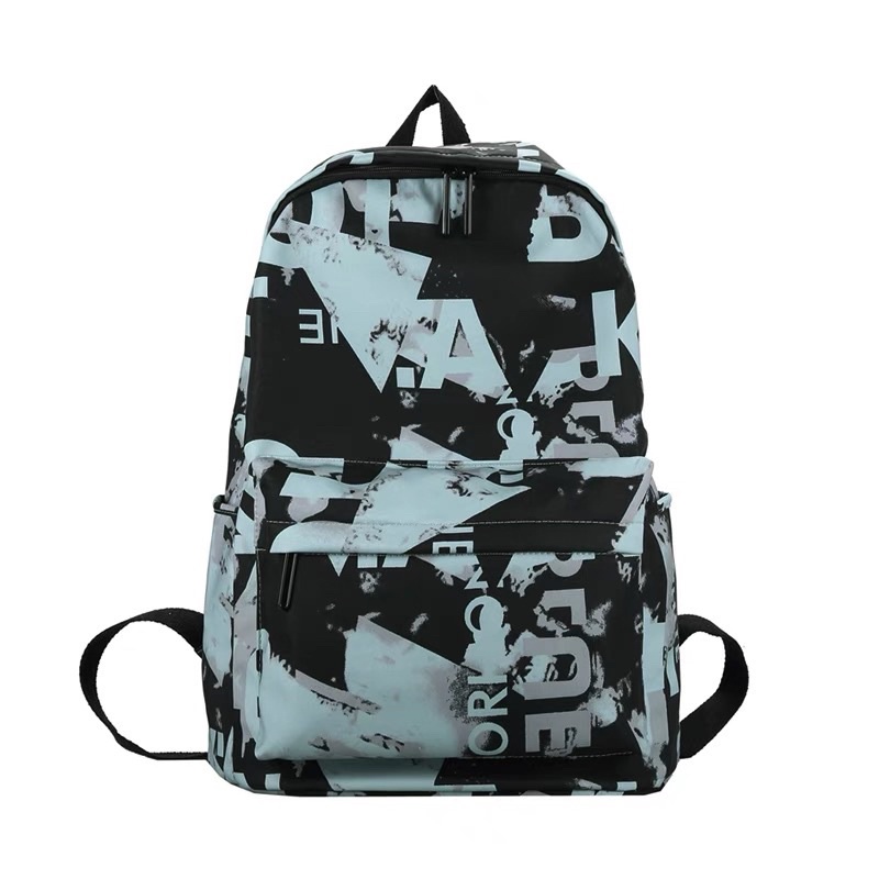 Balo chống nước phong cách cá tính Graffiti Street Hiphop học sinh sinh viên đựng vừa sách vở laptop đi cặp unisex
