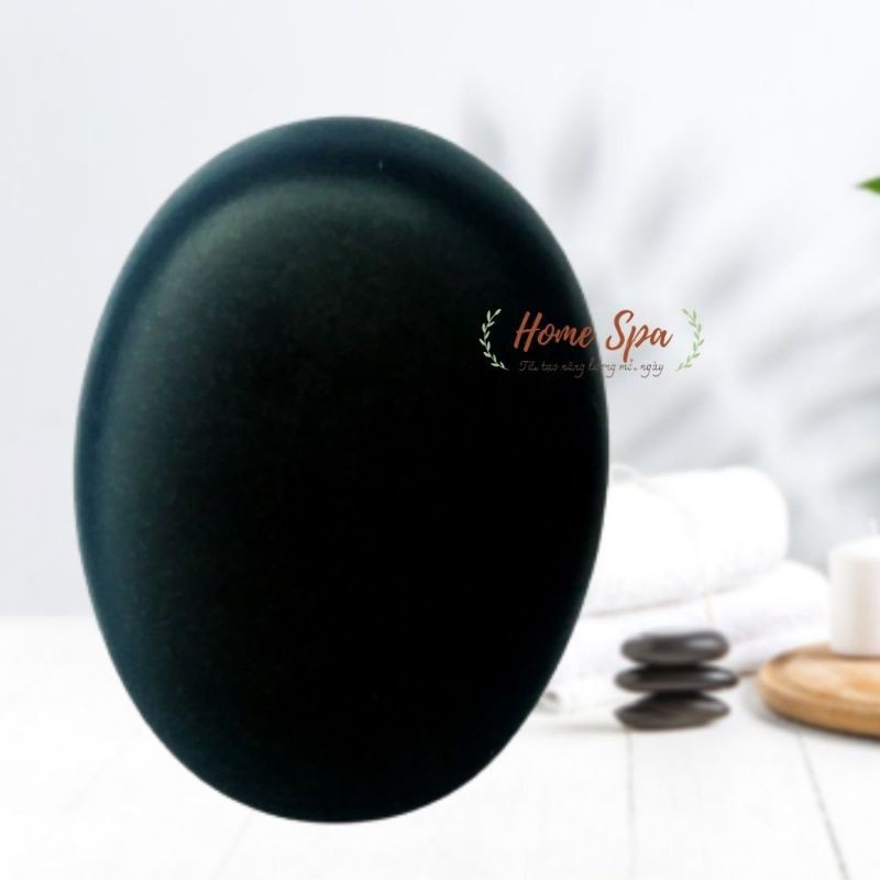 Đá Núi Lửa Massage Oval Massage Body Thông Kinh Lạc - Đá Đẹp Mài Thủ Công - 1 Viên