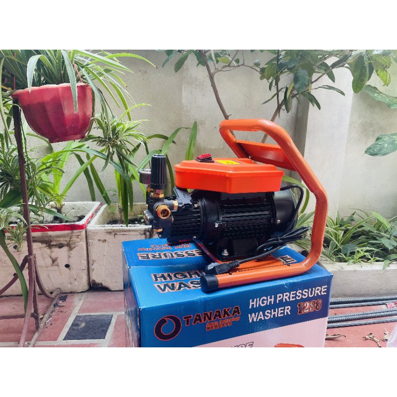 Máy rửa xe tanaka áp lực cao 🔥 CHÍNH HÃNG 🔥 Tặng bình xịt tuyết Hàng chính hãng  dây áp lực