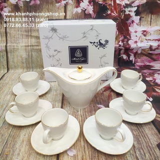 Bộ ấm trà gốm sứ Minh Long - Bộ ấm trà sứ Minh Long