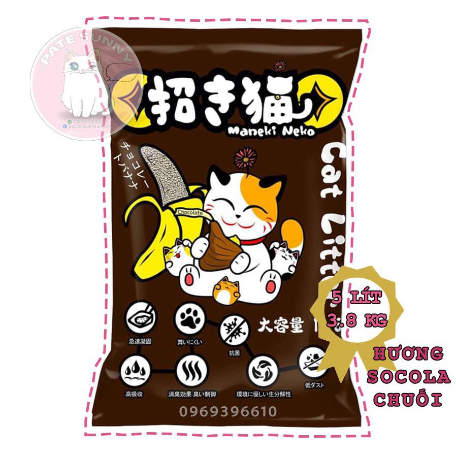 Cát Nhật Maneki Neko - Cát Vệ Sinh Cho Mèo - 5L - 4kg