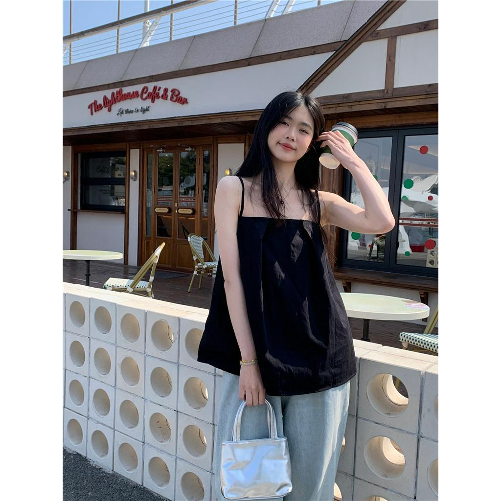 63886 Áo Yếm Cổ Phẳng Đơn Giản