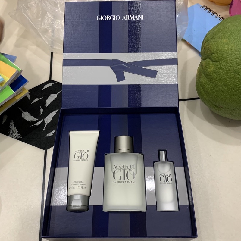 Bộ set nước hoa Giorgio Armani Acqua Di Gio Pour Homme 3 món như hình
