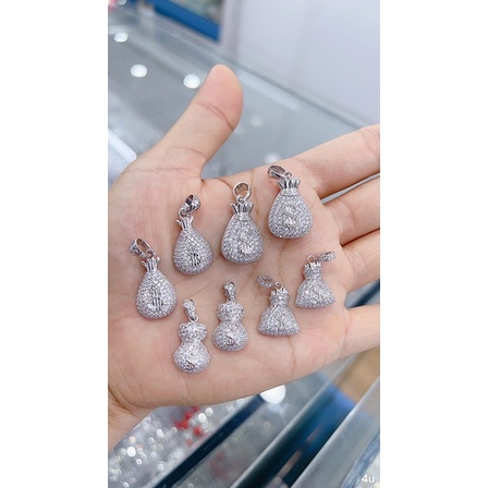 Dây chuyền mặt hình túi tiền bạc chuẩn