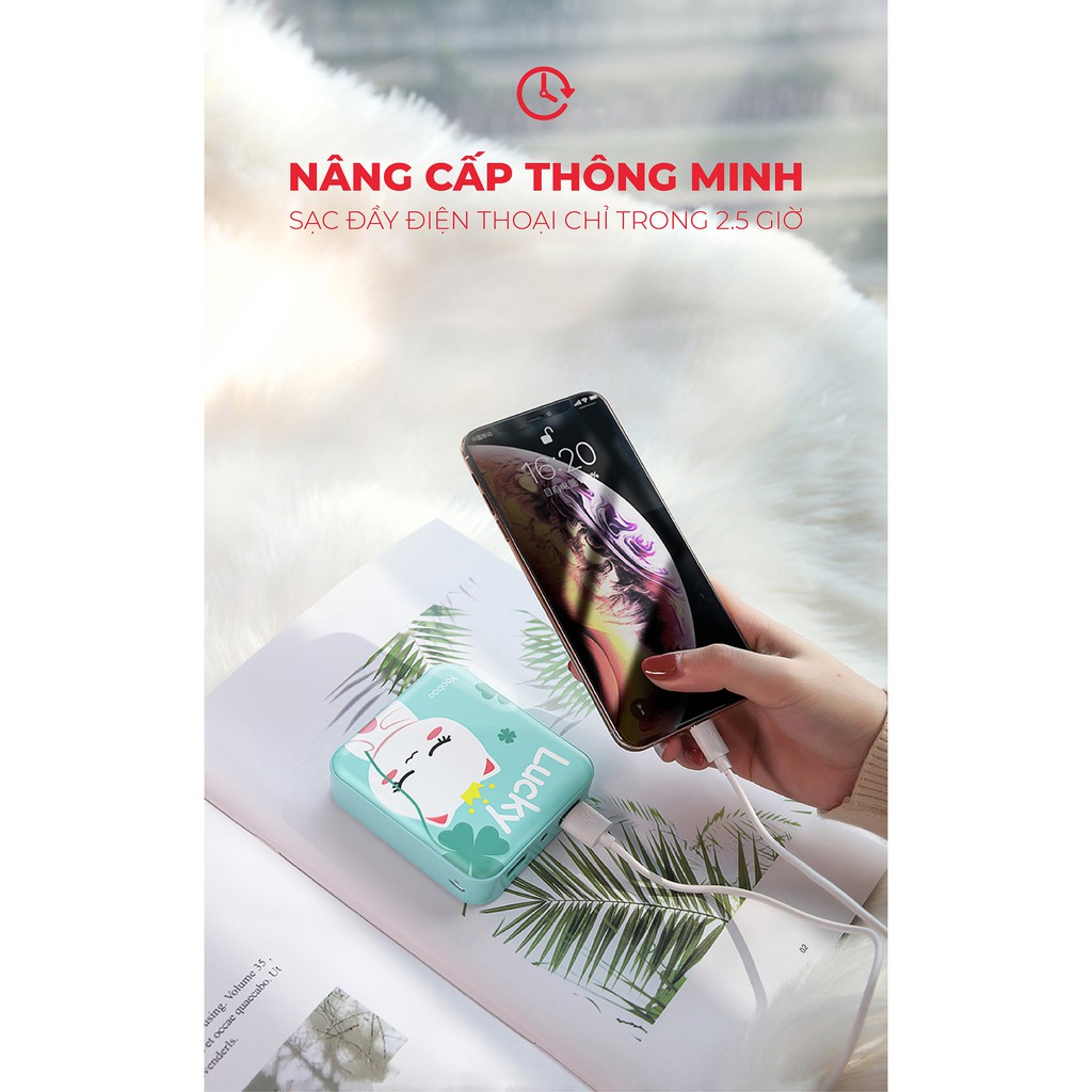 Sạc dự phòng YOOBAO YB-6024 10000mAh (KÈM TÚI) - Chính Hãng