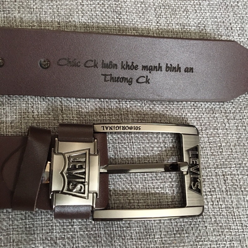 Dây Lưng Nam Da Bò Cao Cấp - Khắc Tên Theo Yêu Cầu