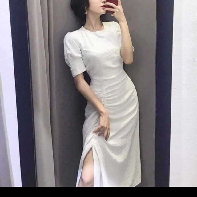 Đầm trắng vintage