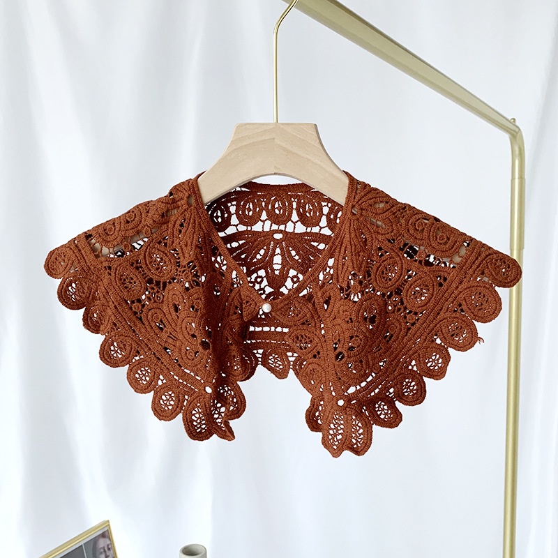 Khăn Choàng Cổ Vải Lụa Phối Ren Chống Nắng Thời Trang Cho Nữ