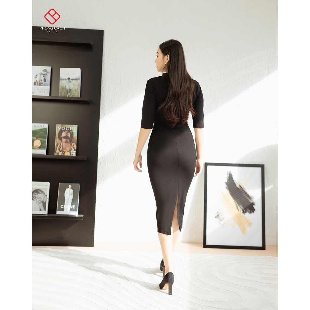 Đầm body cổ V tay lỡ SD1376 - Phong Cách SAIGON