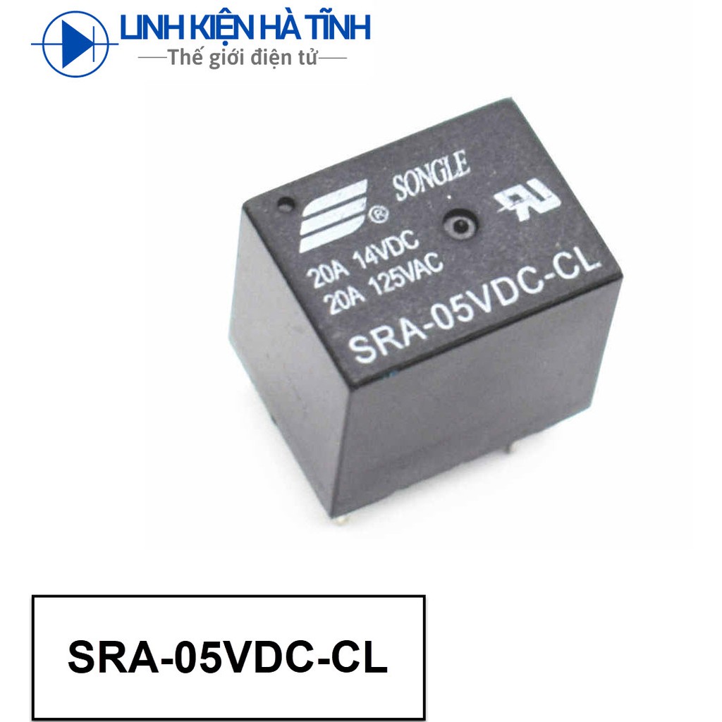 Original Songle relay SRA  SRA-05VDC-AL-CL SRA-12VDC-AL-CL SRA-24VDC-AL-CL 20A 5 chân SRA