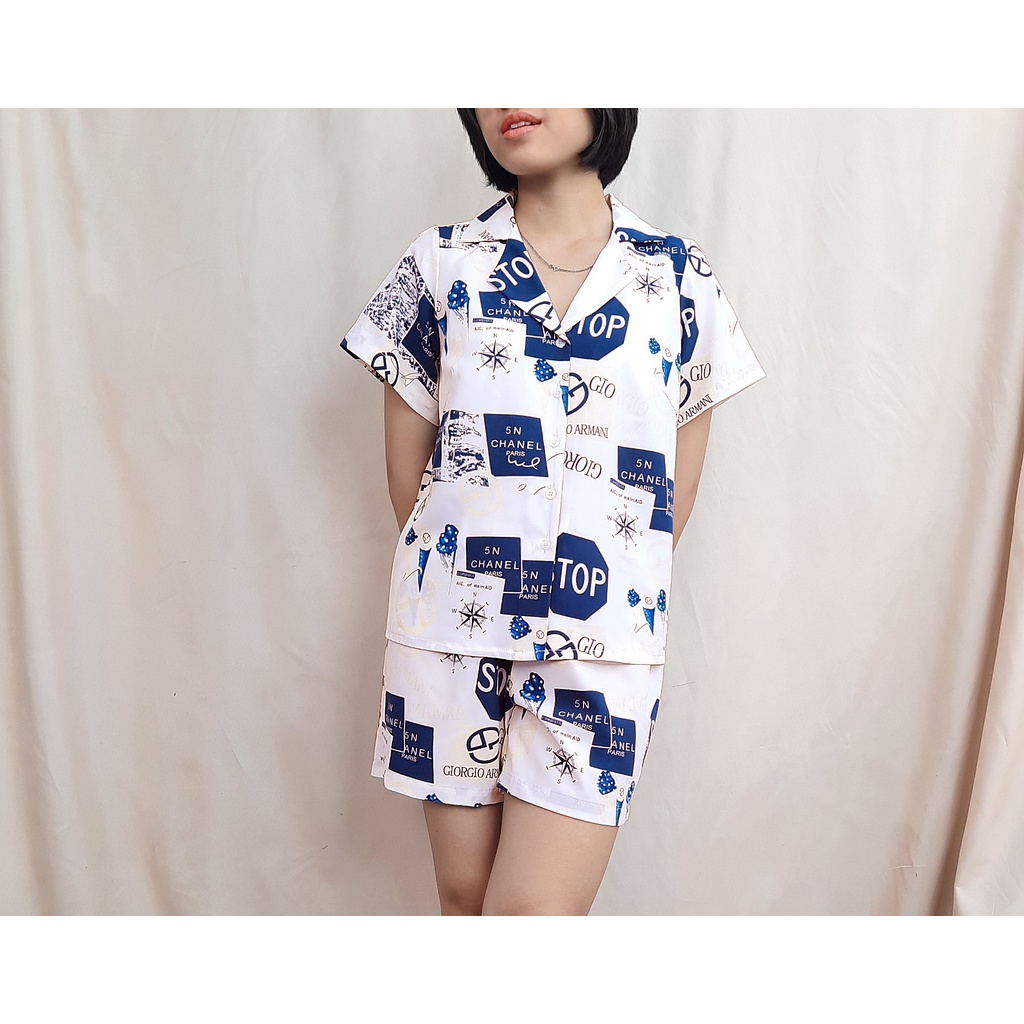 bộ đồ ngủ pijama lụa 100d mềm mịn mát