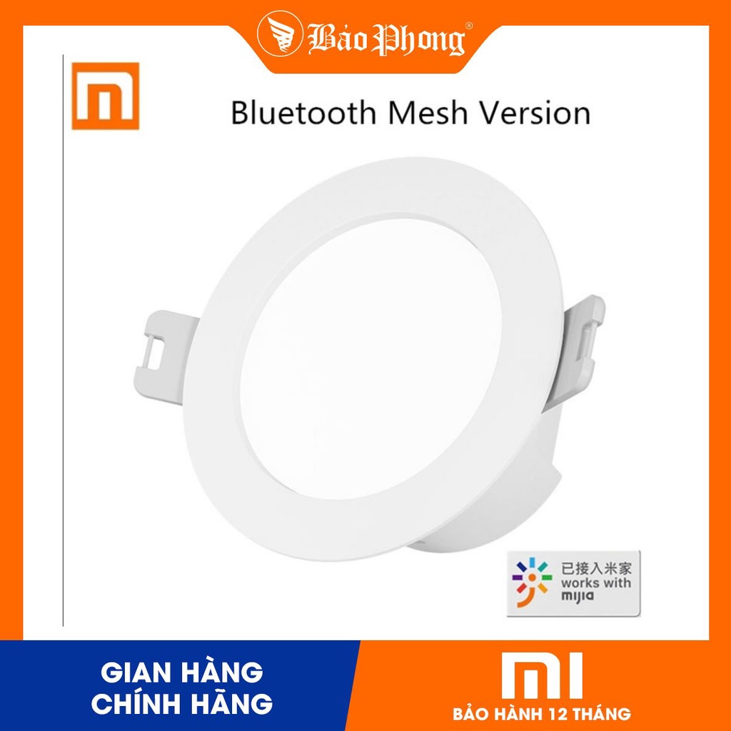 Đèn LED Downlight âm trần nhà Xiaomi Mijia LED Bluetooth 5.0 Mesh Version 4W điều khiển từ xa thông minh cho smart home