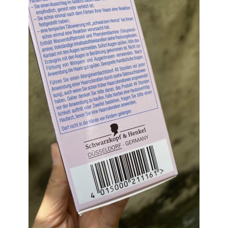 Thuốc nhuộm tóc phủ bạc Schwarzkopf Poly Color . Made in Germany