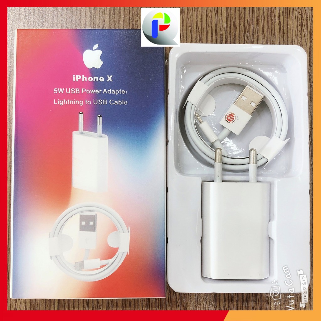 Bộ Sạc IPhone Dẹt -1 Đổi 1 iPhone 7/7 Plus, iPhone 8/8 Plus, iPhone X BH 12 Tháng